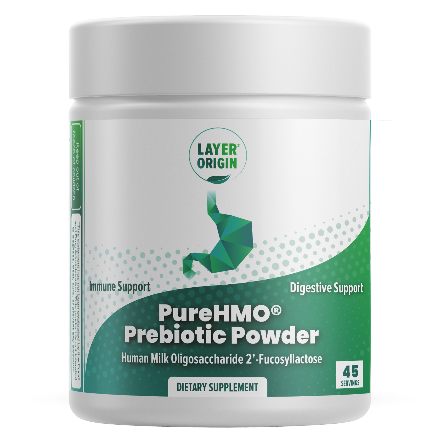 PureHMO human milk oligosaccharide supplement super prebiotic 2'-Fucosyllactose