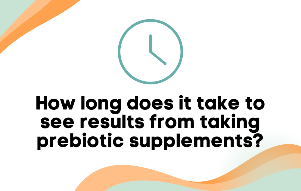 How long does it take to see results from taking prebiotic supplements?