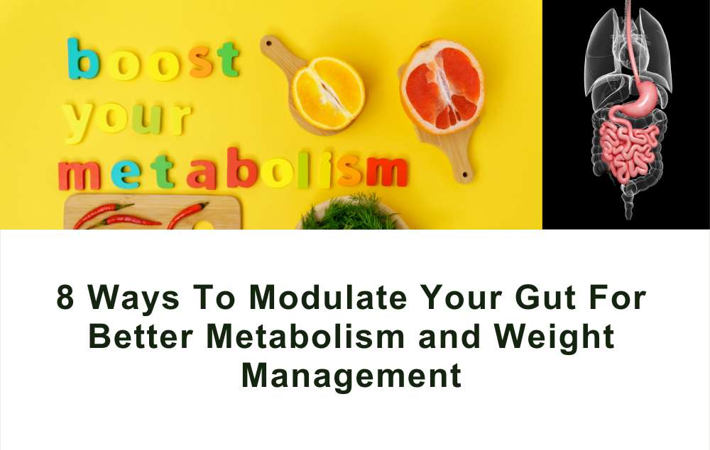 8 Ways To Modulate Your Gut For Better Metabolism and Weight Management Cover Image