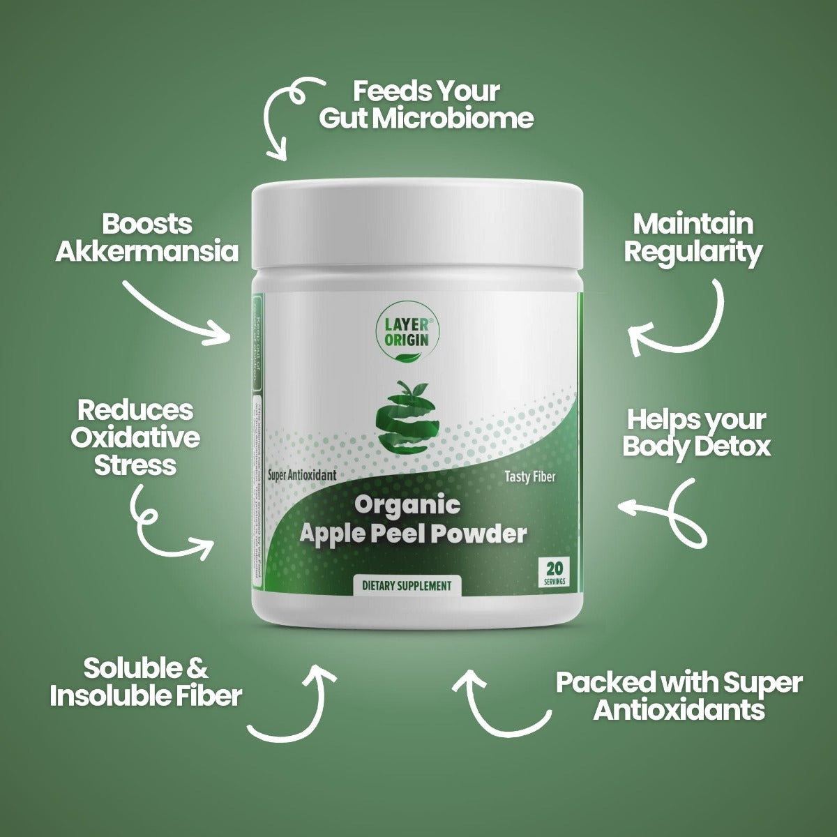 Apple peel powder supplement benefits