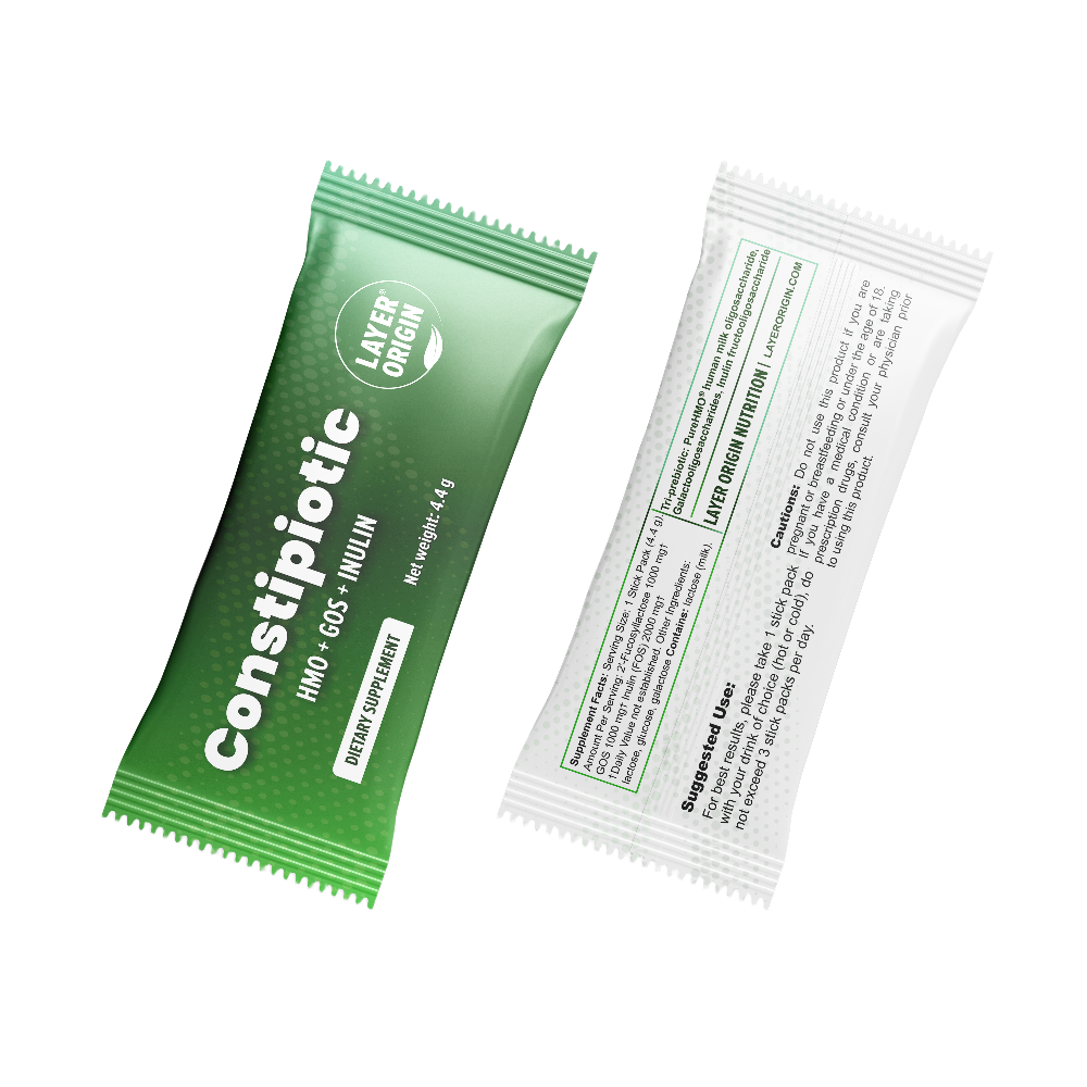 Constipiotic Prebiotic Powder Sample Pack with HMO 2FL GOS, Inulin FOS