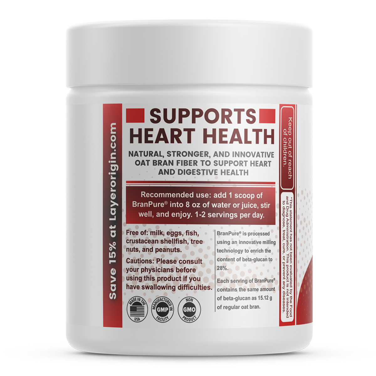 The Super Concentrated Oat Bran Fiber Layer Origin Nutrition