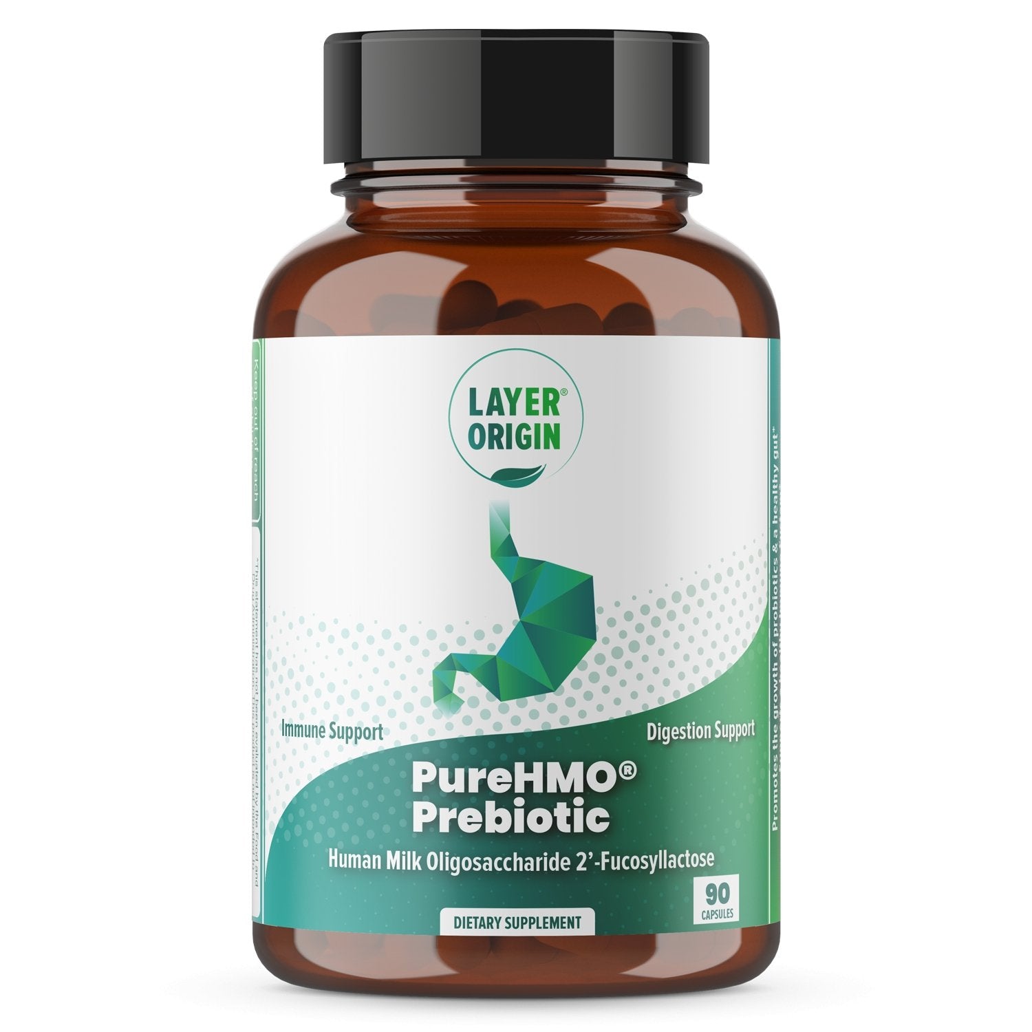 PureHMO® Human Milk Oligosaccharides Super Prebiotic Capsule - Layer Origin Nutrition